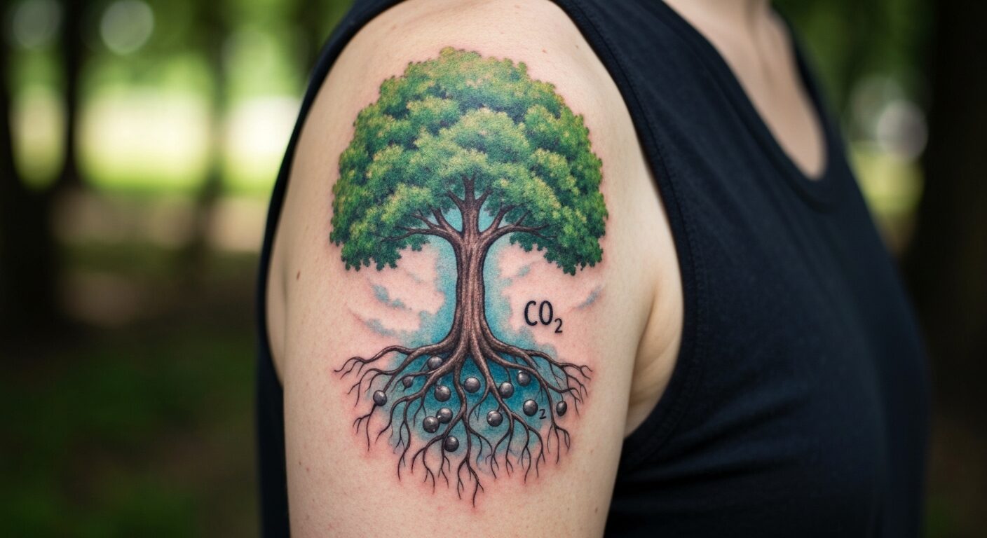 Tatuajes de CO2: Arte corporal para concienciar sobre el cambio climático