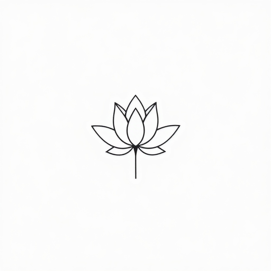 Tatuajes de flor de loto: significado espiritual, variantes y zonas 9 Tatuaje de flor de loto