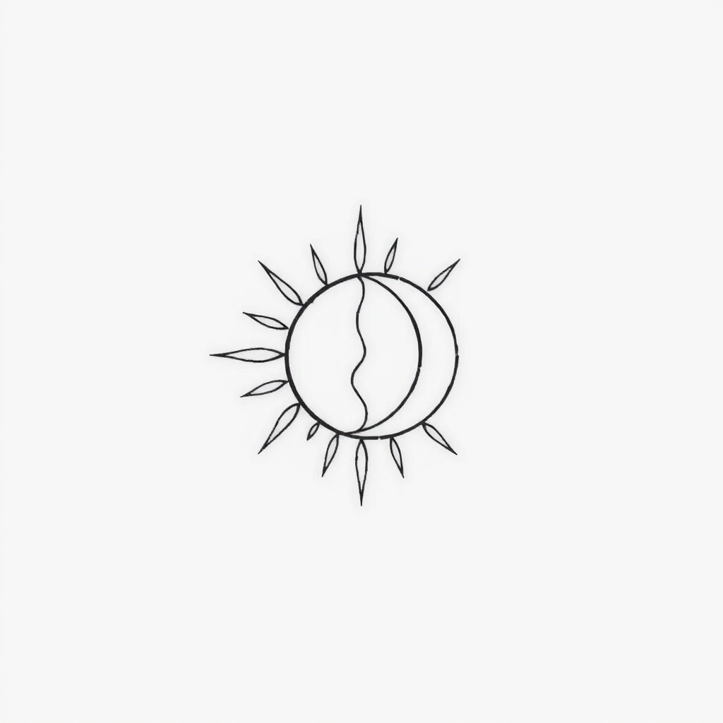 Tatuajes de sol y luna: significado de la dualidad 3 Tatuaje de sol y luna