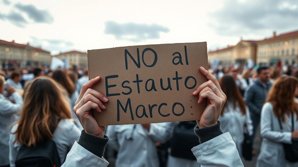 Médicos se concentran en Madrid y A Coruña contra el Estatuto Marco 3 Médicos se concentran en Madrid y A Coruña contra el Estatuto Marco