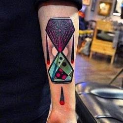 reloj de arena tattoo