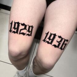 85 Tatuajes de Números 24 3659601855